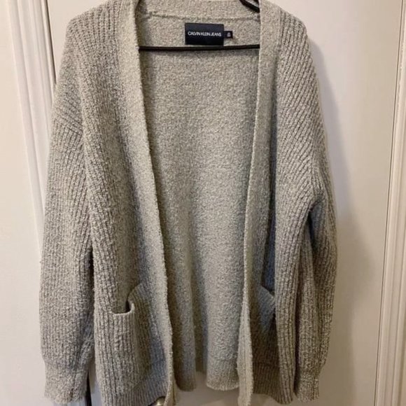 CK Jeans Grey Knit Cardigan - Picture 2 of 4